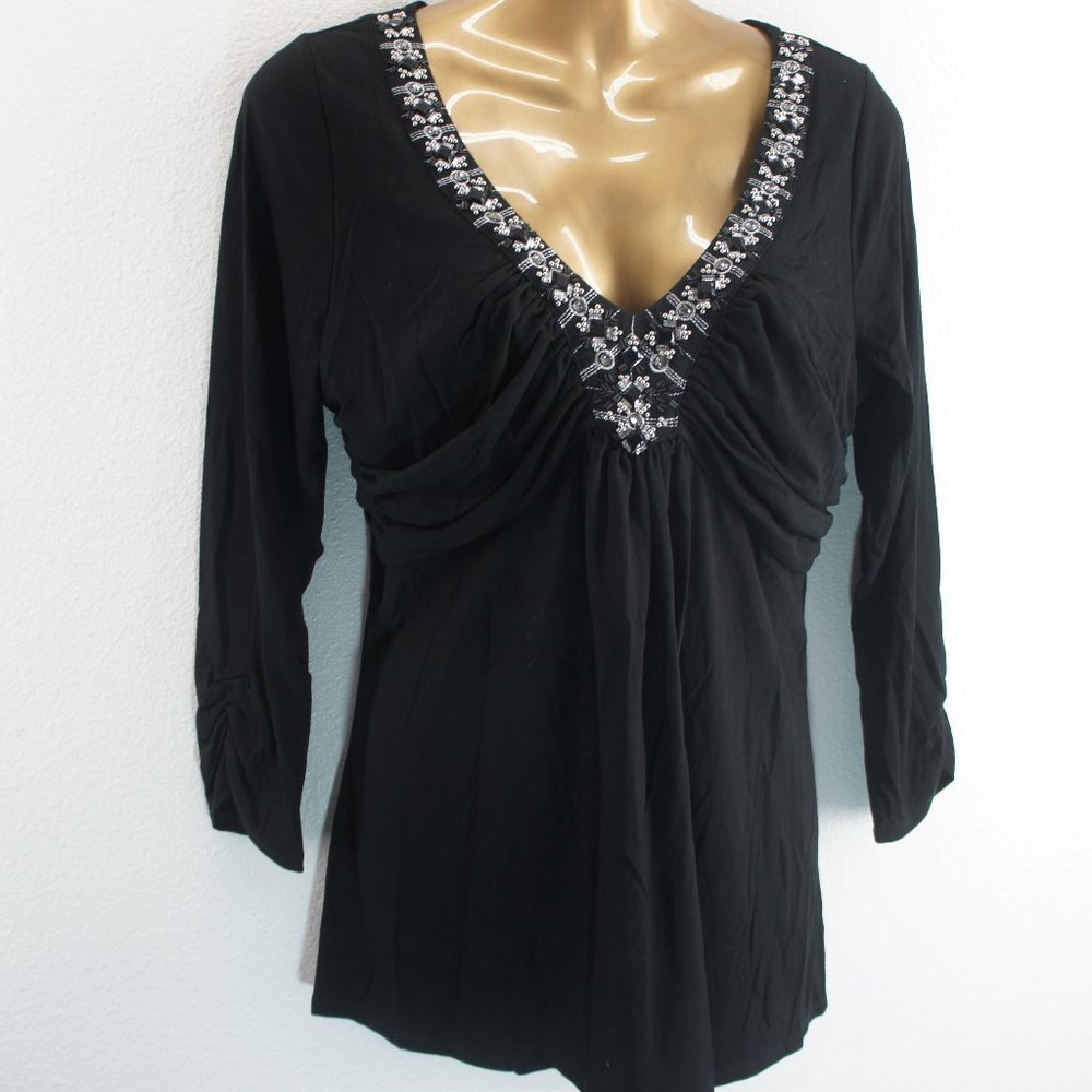 White house black market embellised empire top size L